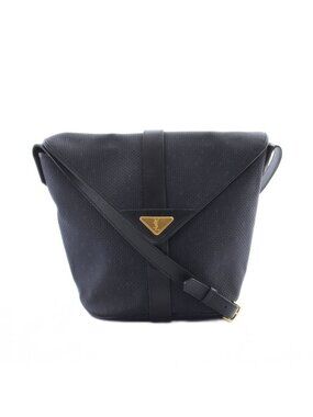 Saint Laurent Yves Vintage Shoulder Bag Mesh Braided Leather
